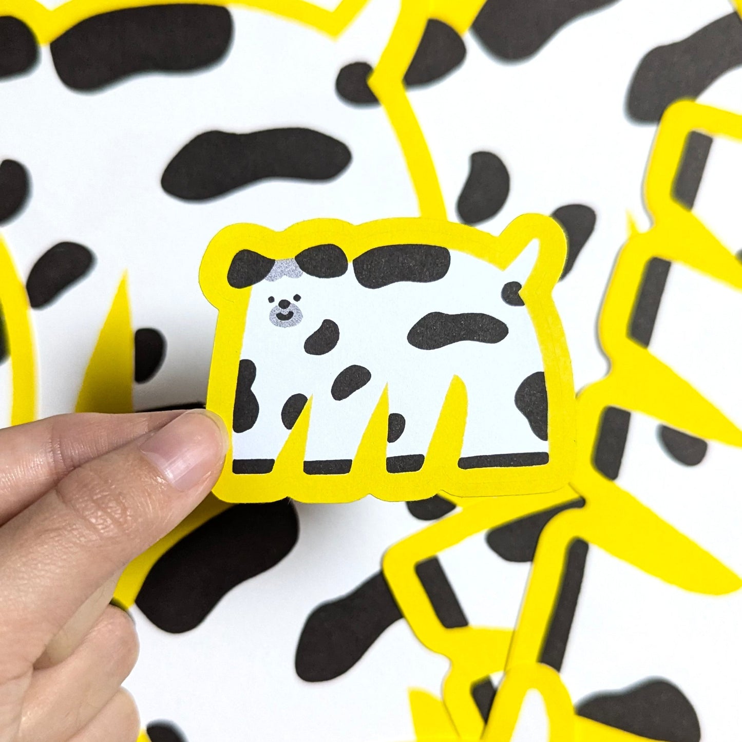 Moo Moo Dog Riso Postcard Set