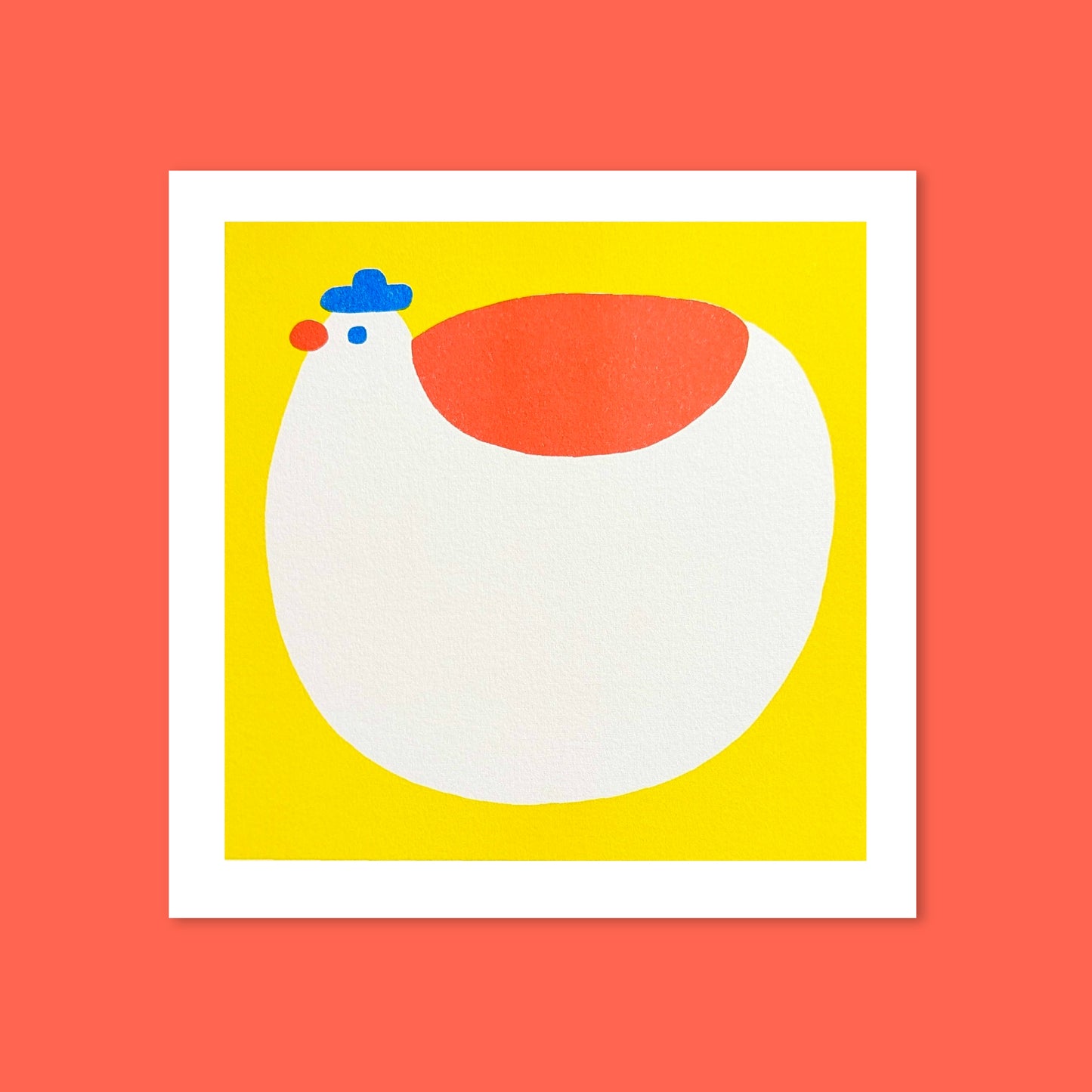 Chubbie Birdie Risograph Print