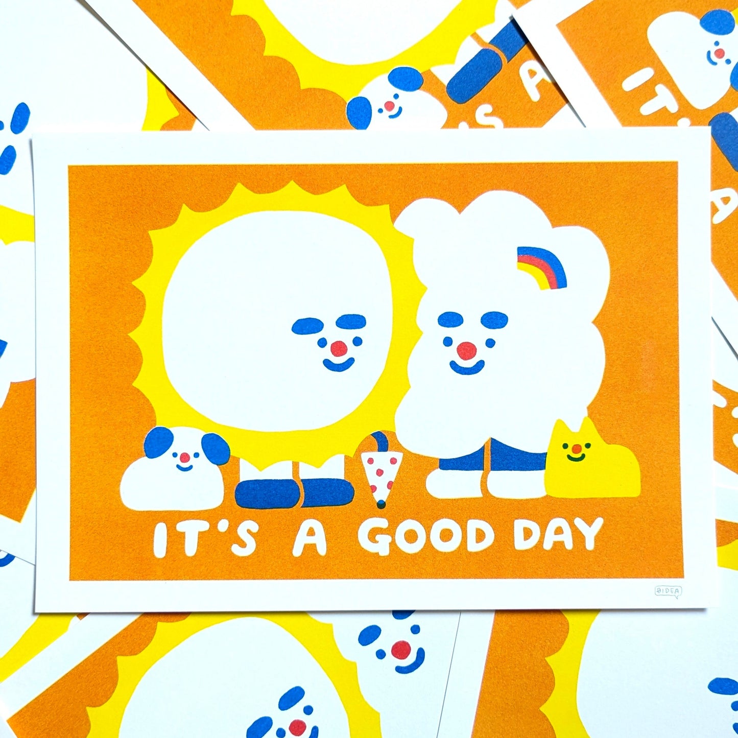 It's A Good Day Risograph Print