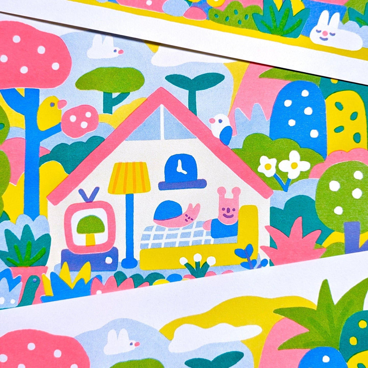Snailing It Risograph Print
