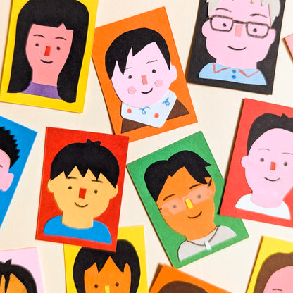 Custom Collage Portrait (Keychain)