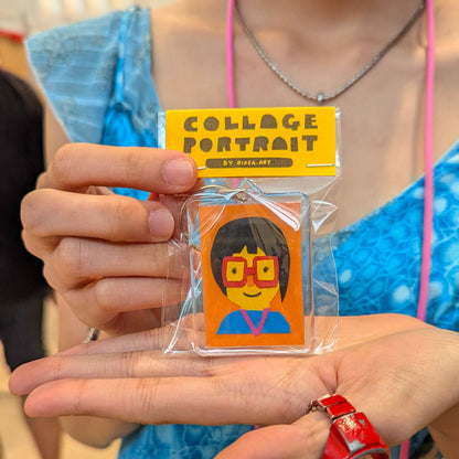 Custom Collage Portrait (Keychain)