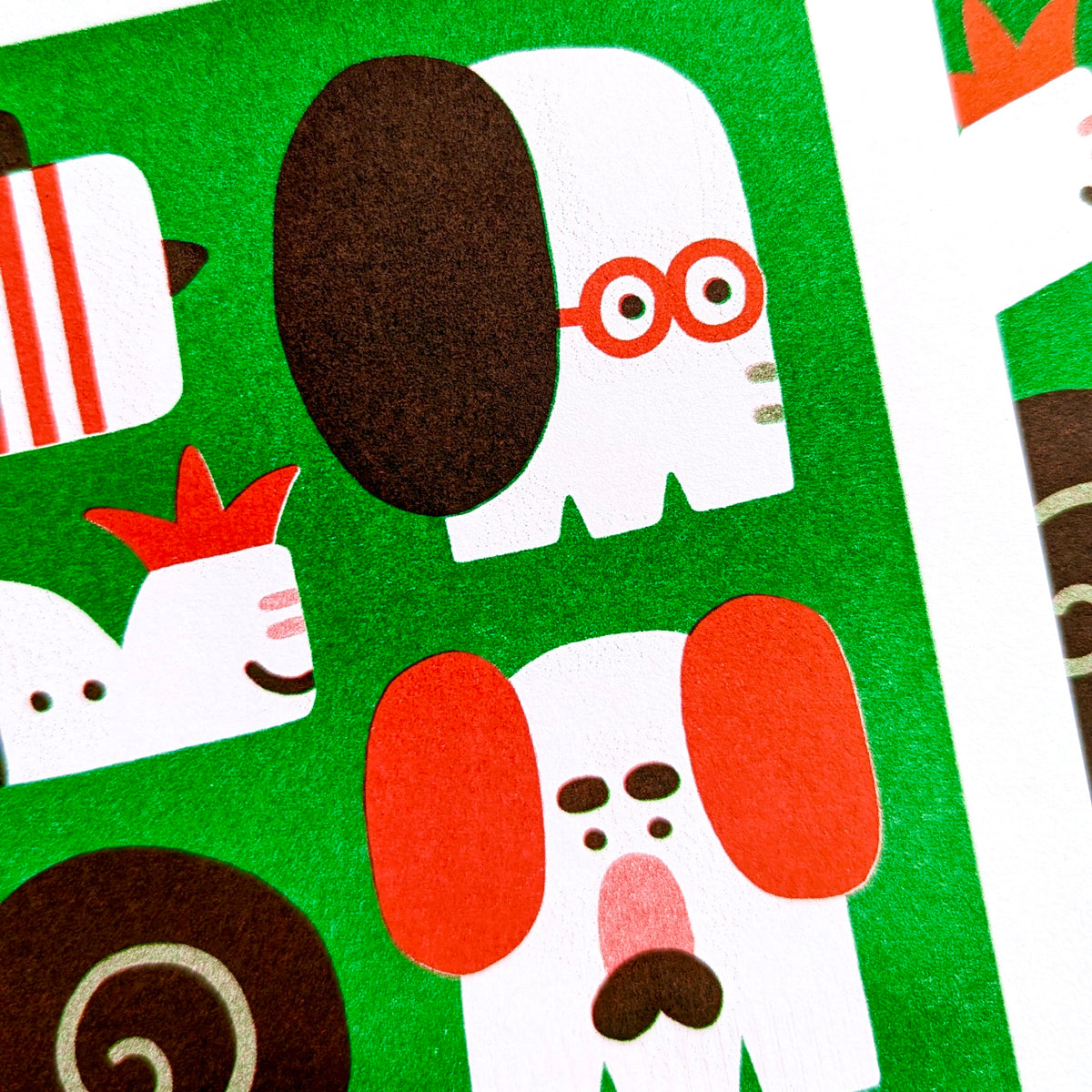 Elefun Risograph Print