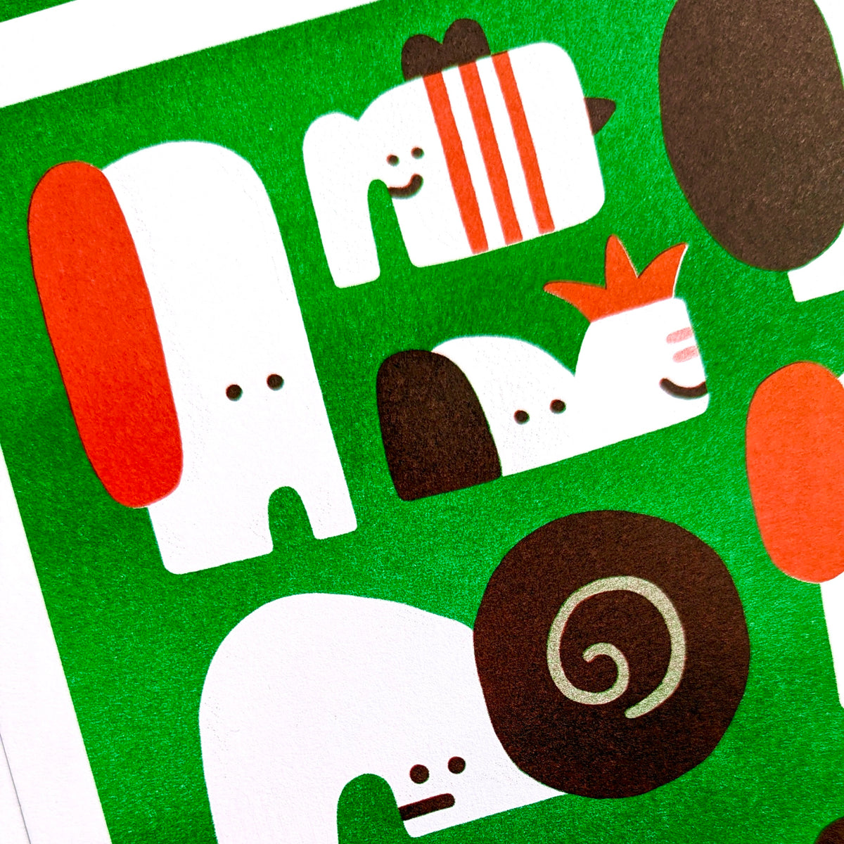 Elefun Risograph Print