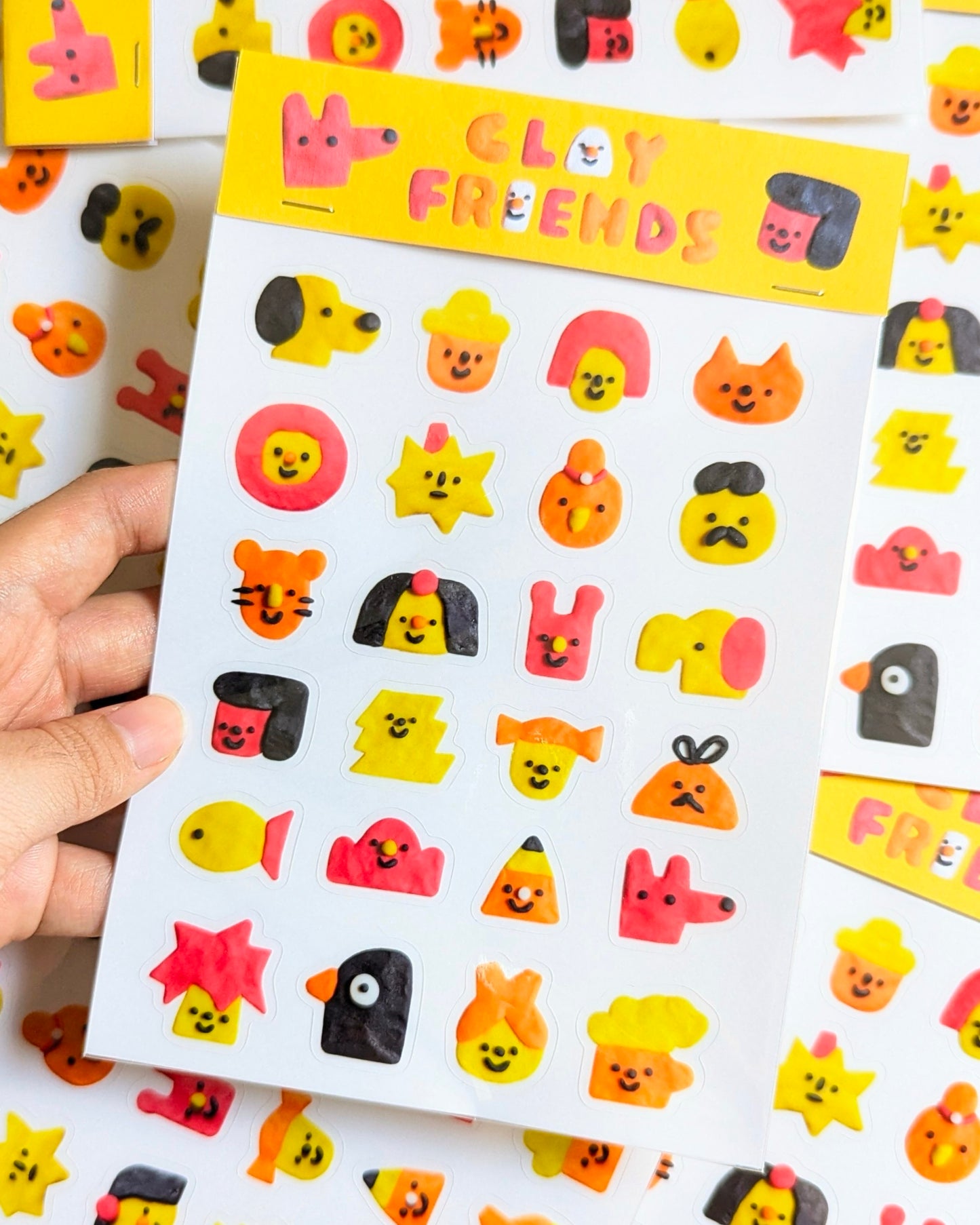 Clay Friends Sticker Sheet