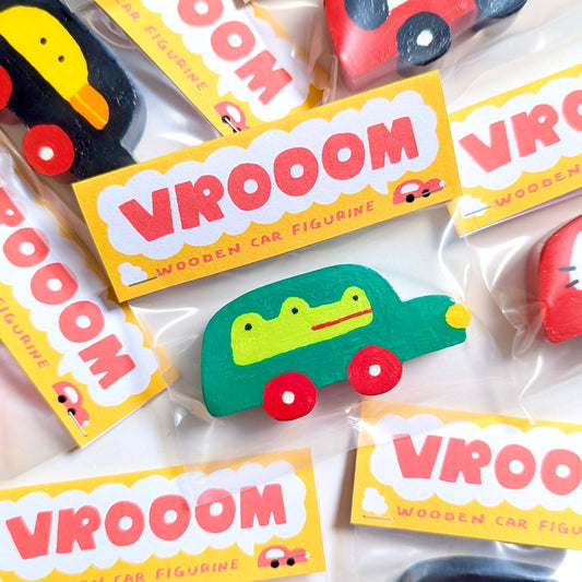 Wooden Car Figurine